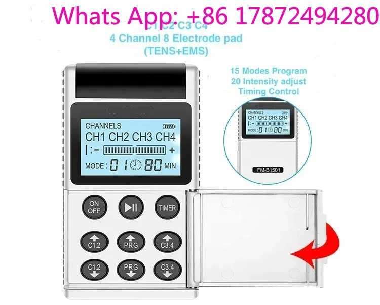 Tens Pain Relief Unit - เครื่องบรรเทาอาการปวด 7000 4 ช่องสัญญาณ 15 โหมด