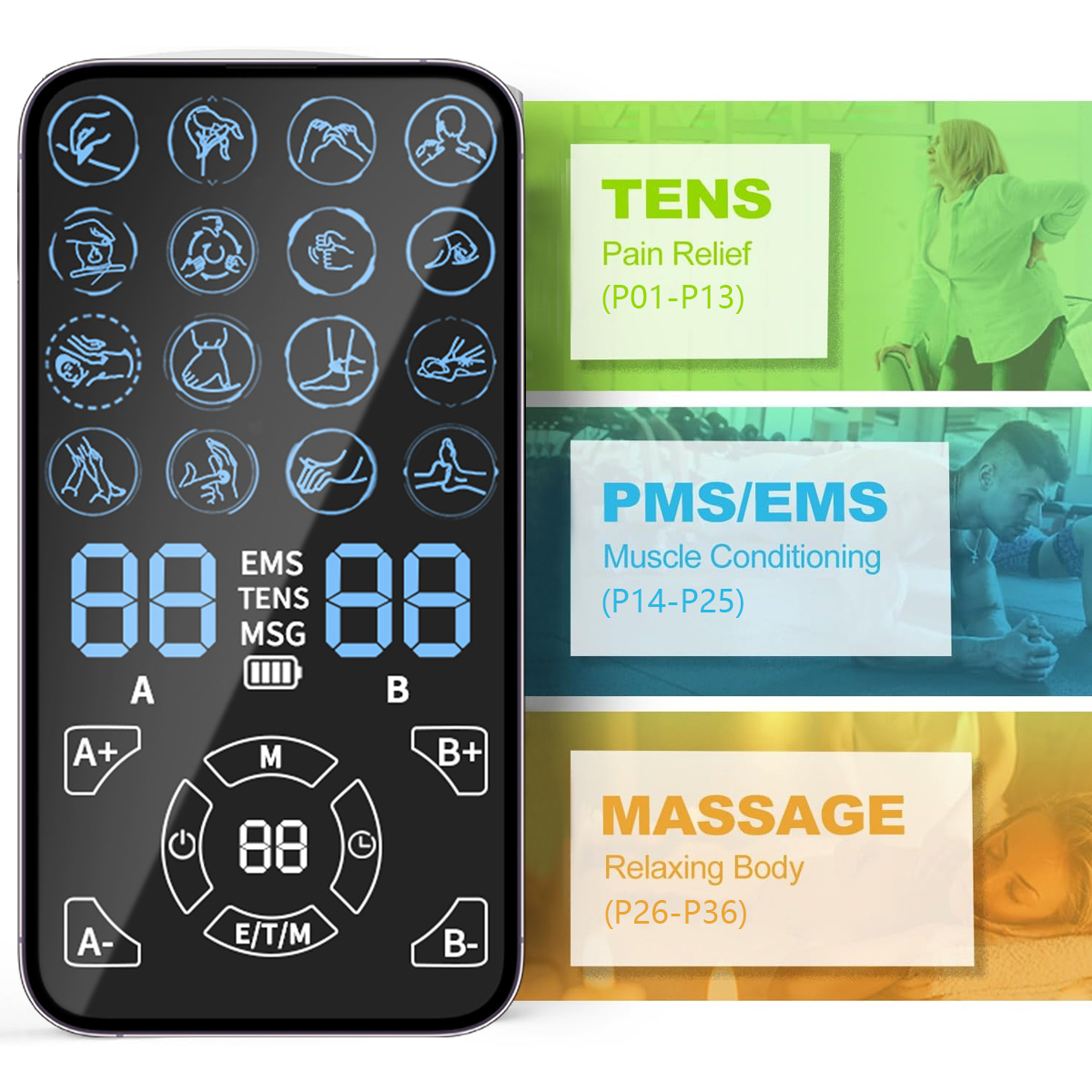 เครื่องนวดบรรเทาอาการปวด TENS  - Tens Pain Relief Unit บทวิจารณ์และราคา