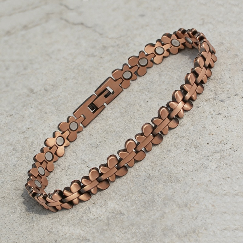 สร้อยข้อมือทองแดงแท้บำบัดด้วยแ - Health Wellness Gifts Women บทวิจารณ์และราคา